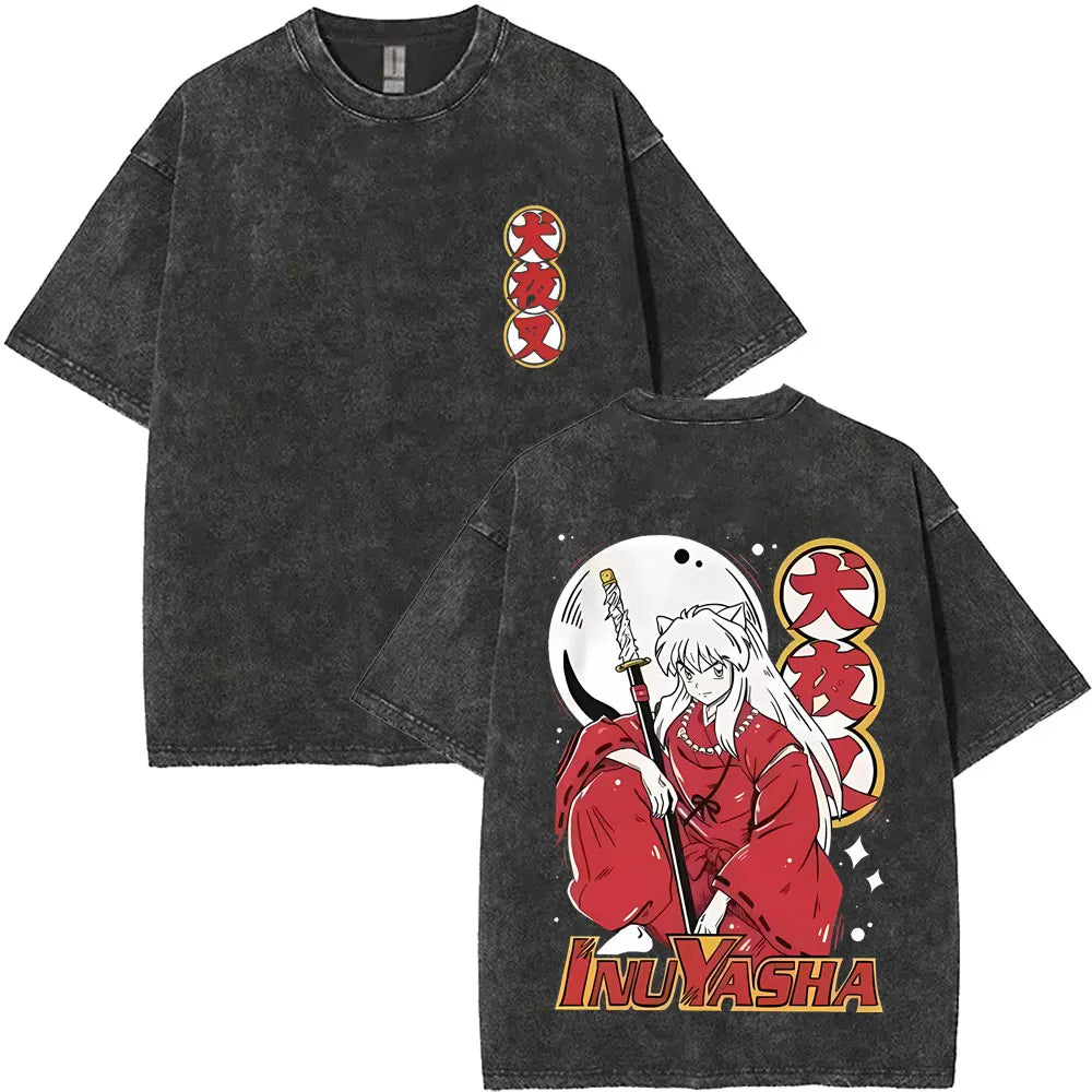 Inuyasha Vintage Wash Graphic Tee – HOUSE 55