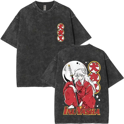 Inuyasha Vintage Wash Graphic Tee – HOUSE 55