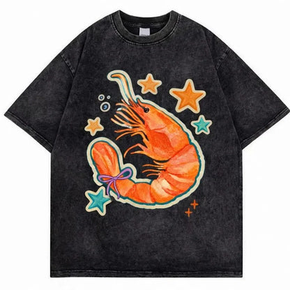 Rainbow Shrimp Vintage Wash Tee