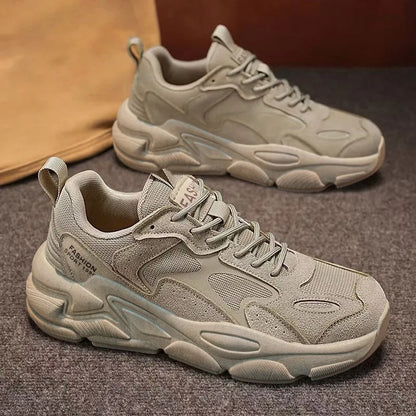 Thick-Sole Mesh Dad Sneakers