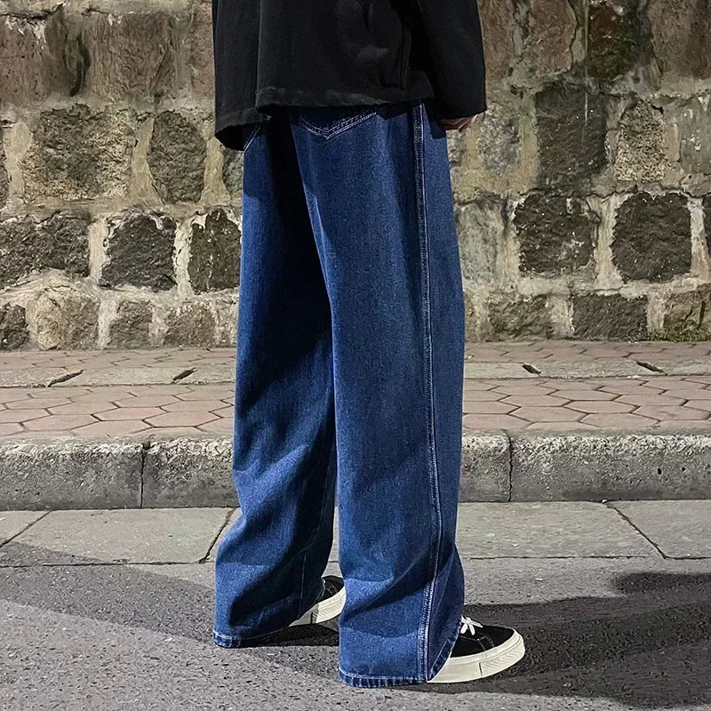 Loose Straight-Leg Street Jeans