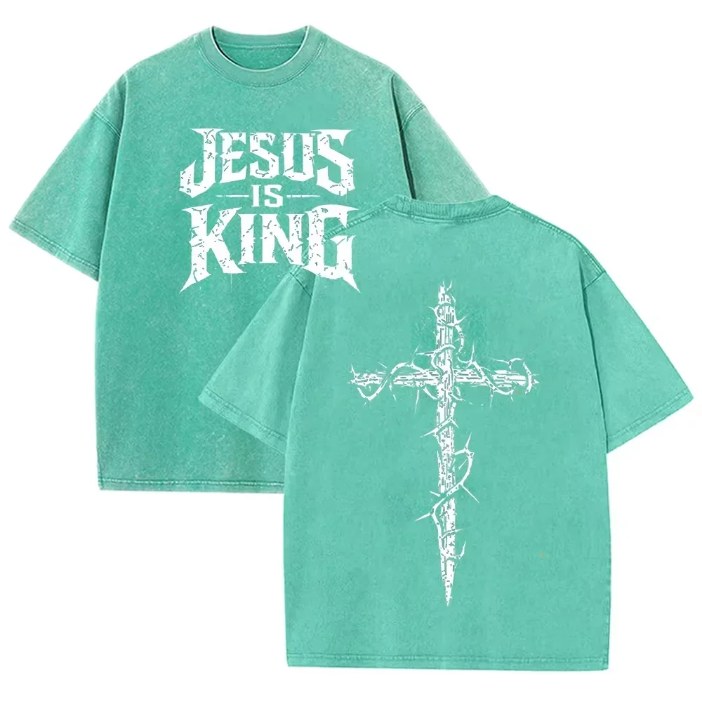 Jesus Is King Vintage Wash Tee