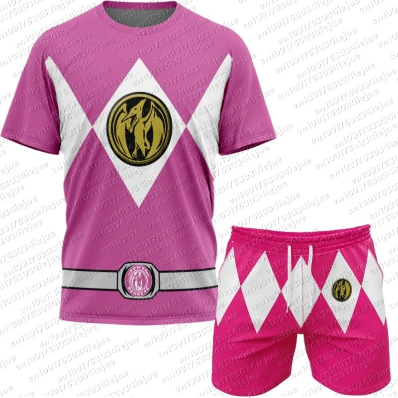 Power Rangers Mesh Tee & Shorts Set