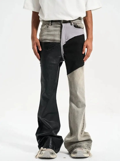 Contrast Flare Jeans