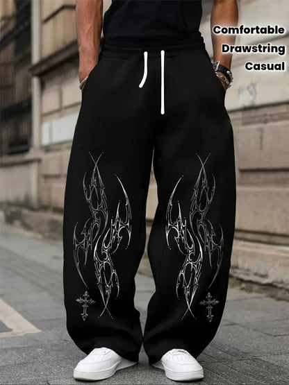 Gothic Vertical Graphic Sweatpants
