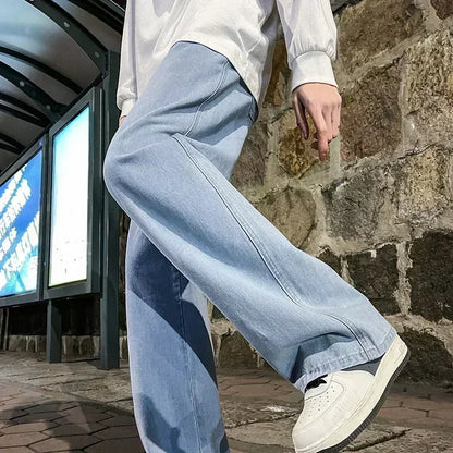 Loose Straight-Leg Street Jeans