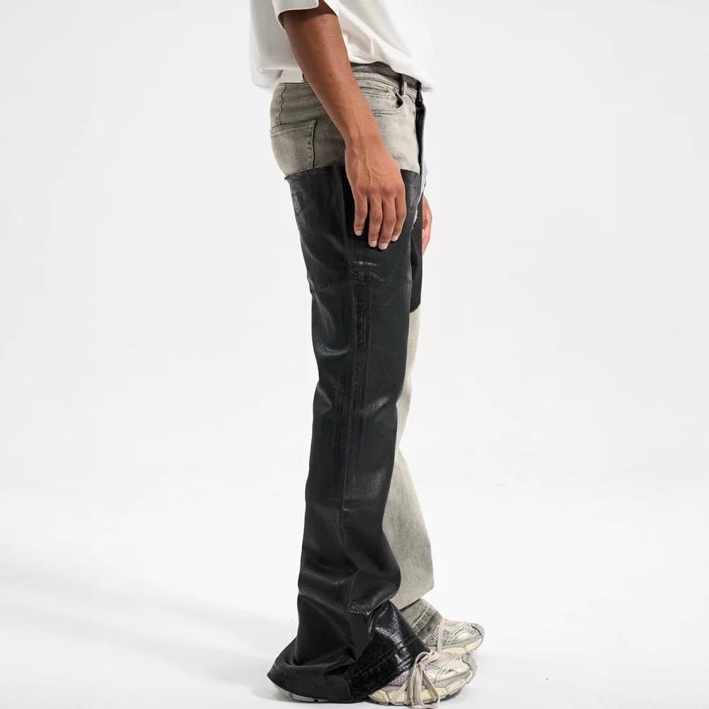 Contrast Flare Jeans