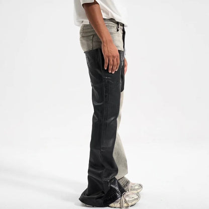 Contrast Flare Jeans