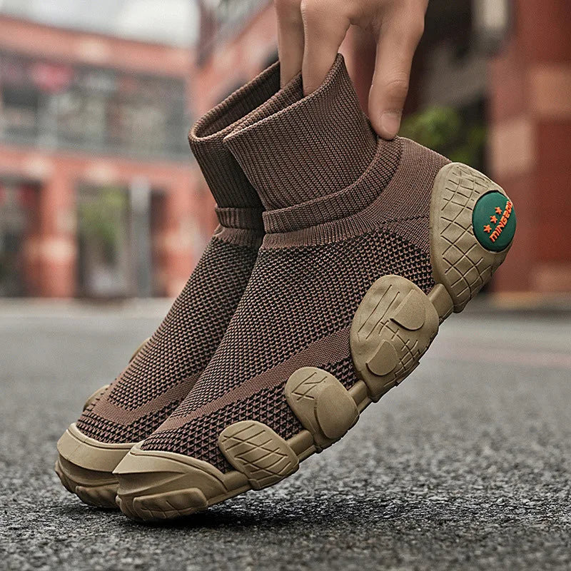 Hollow Mesh Slip-On Sneakers