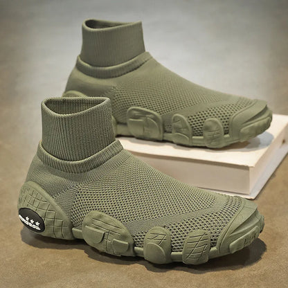 Hollow Mesh Slip-On Sneakers