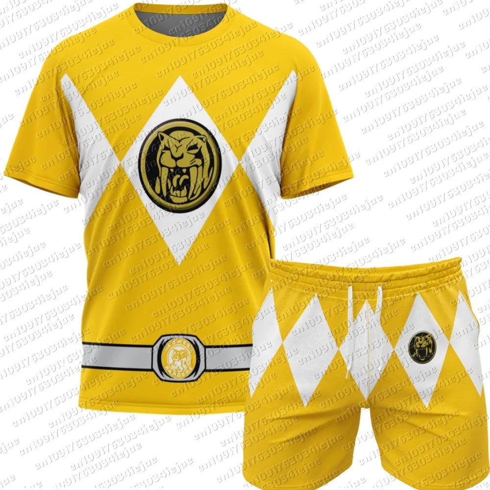 Power Rangers Mesh Tee & Shorts Set