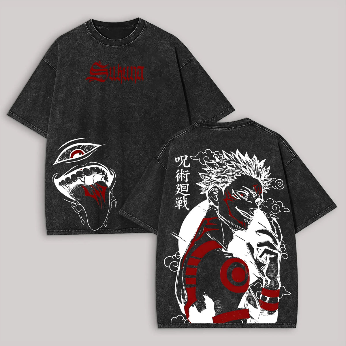 Sukuna Vintage Wash Graphic Tee – HOUSE 55