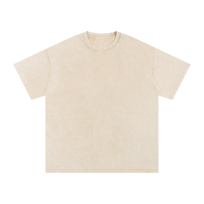 Snow Washed Oversized Cotton T-Shirt