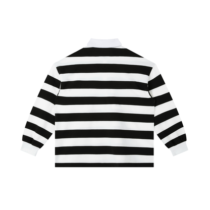Plain Jane Color Block Stripe Polo Shirt