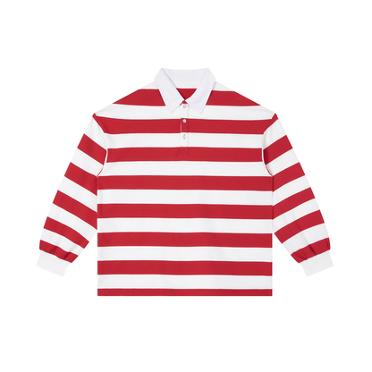 Plain Jane Color Block Stripe Polo Shirt