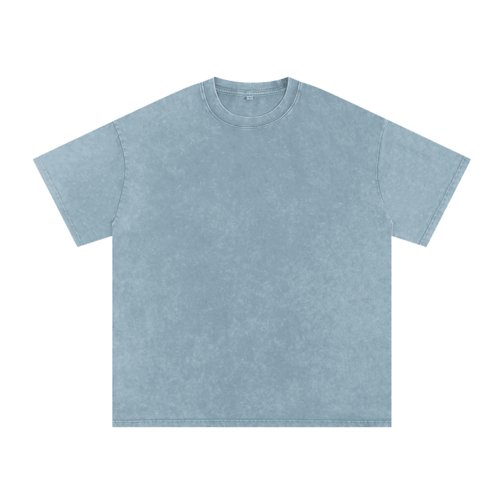 Snow-Wash Tee in Blue Jeans — front view