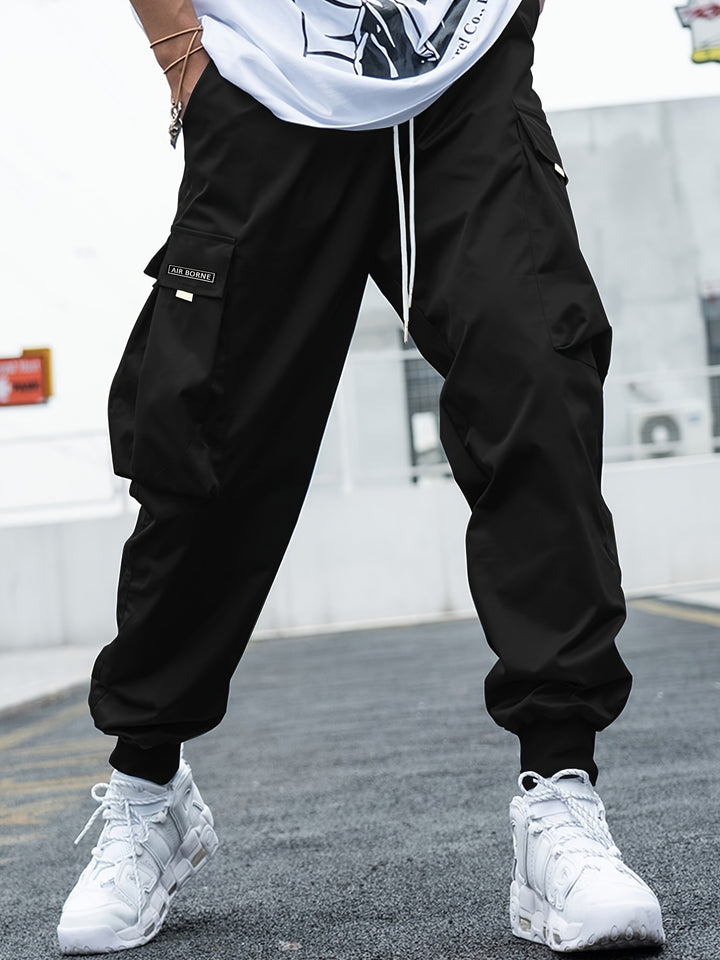 Cargo Joggers in Black — design detail